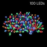 100 LED Solar Fairy Lights Multi (4.95m) - View 1