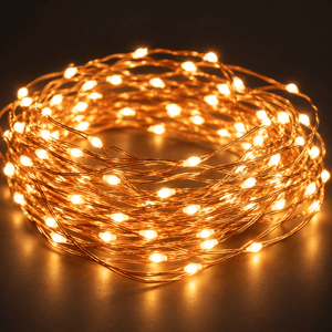 LED 100 Battery Starry Wire Lights (10m) - View 2
