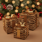 LED Gold Present (3pc)