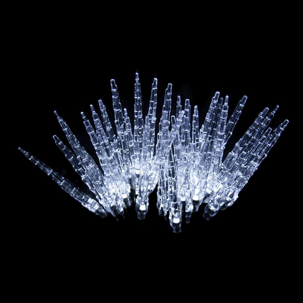 LED Solar Icicle Lights Cool White