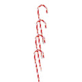 LED Battery Candy Cane Stakes with Timer 4pc (58cm) - View 1