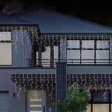 480 LEDs Snowing Cool White and Blue Icicle Lights (11.8m)