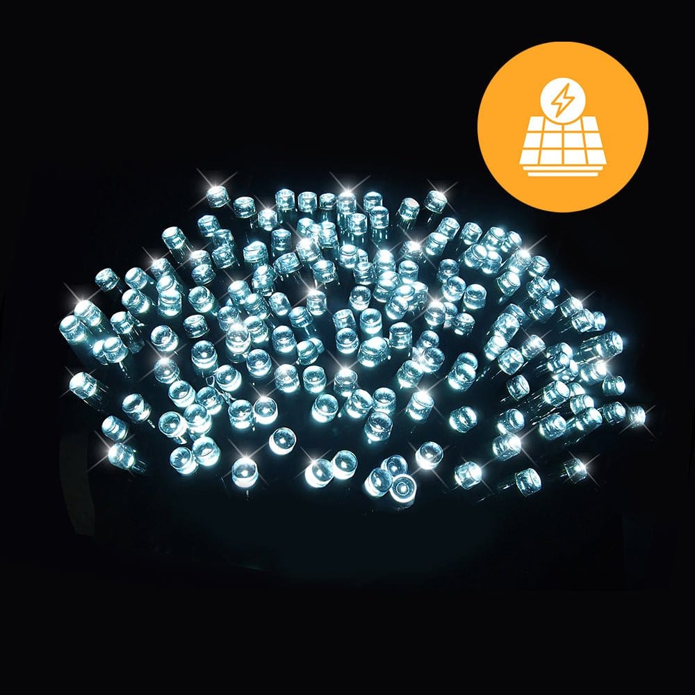 240 LED Solar White Fairy Lights (11.9)
