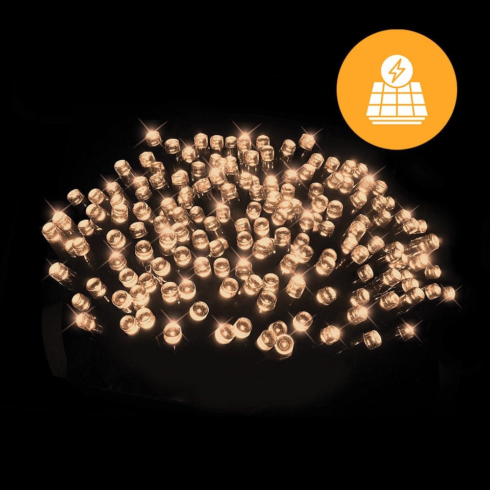 240 LED Solar Warm White Fairy Lights (11.9m)