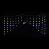 LED Flashing Multicolour Star Curtain (2m)