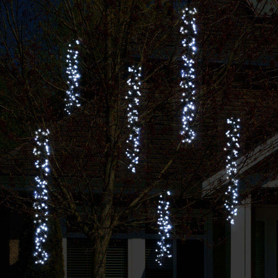 Solar 480 LED Cool Tree Clusters (10m)