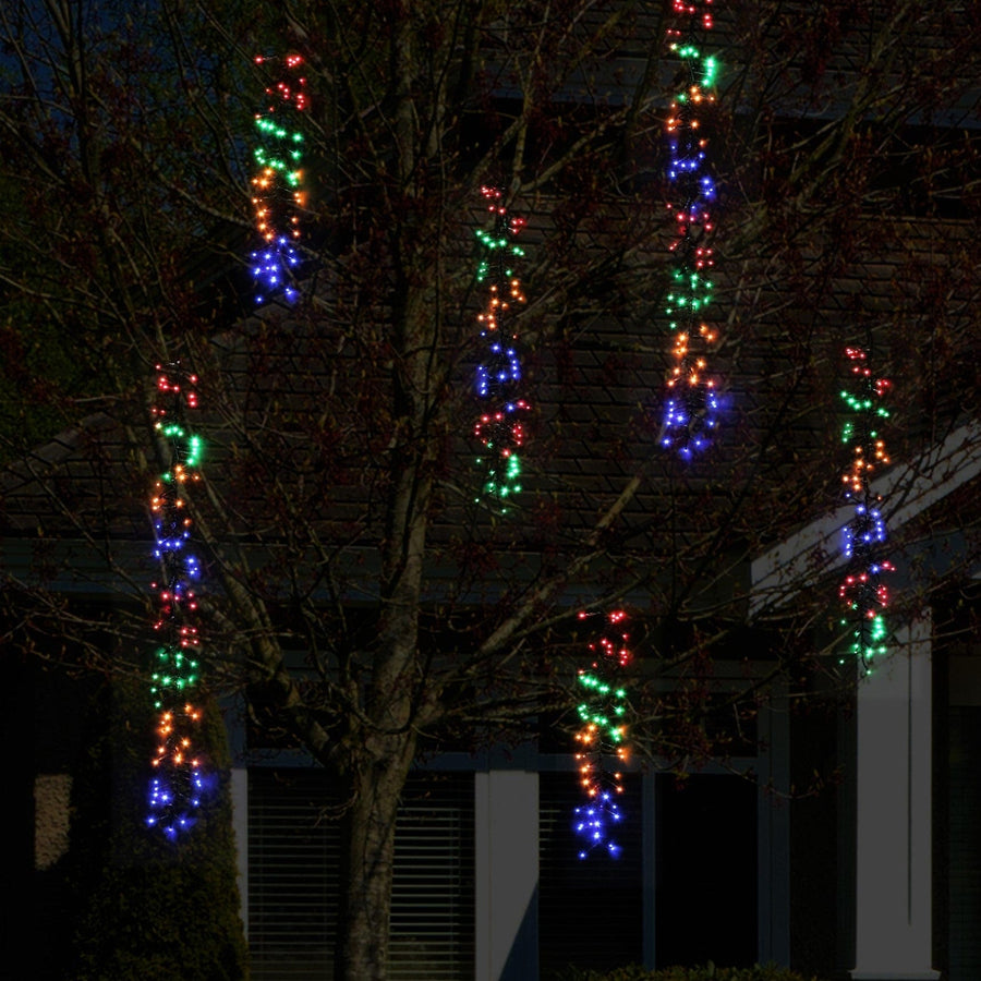 6pk Solar 480 LED Multi Tree Clusters (10m)