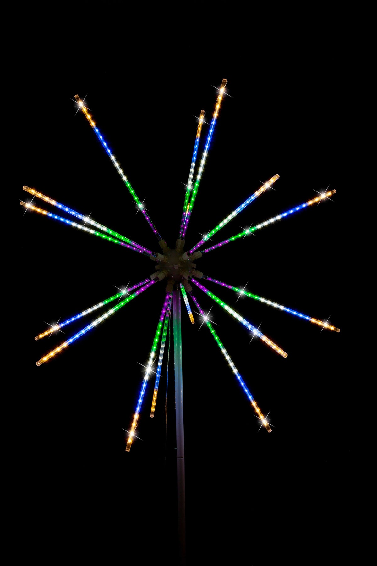 LED 2 In1 Multicolour Meteor Lights On Stand (205cm)