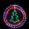 LED Crystal Rings with Motif Tree (33x36cm)