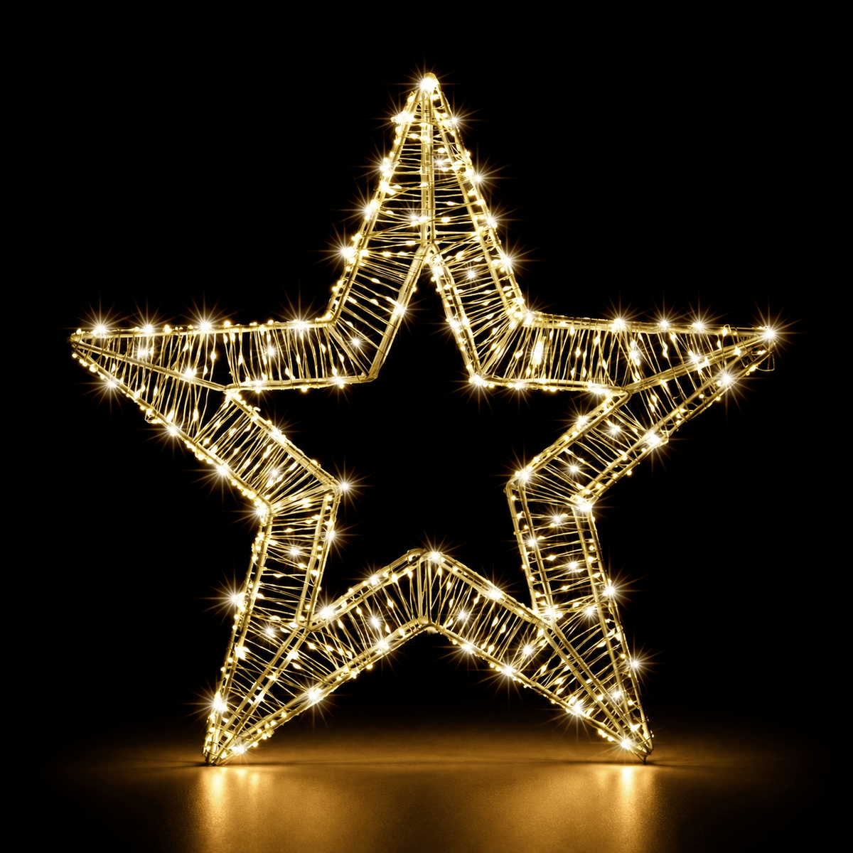 LED Micro Wire Starry Star Motif Warm White (50cm)