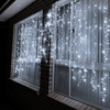 LED Crazy Curtain Tapered Twinkling Cluster Light White 3.5m