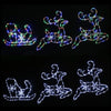 LED Acrylic Wall Reindeers and Sleigh Asst