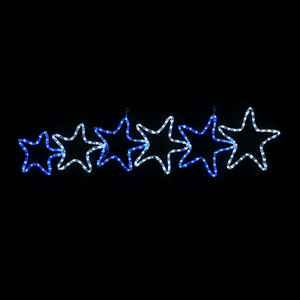 LED Ropelight 6 Stars Cluster BW