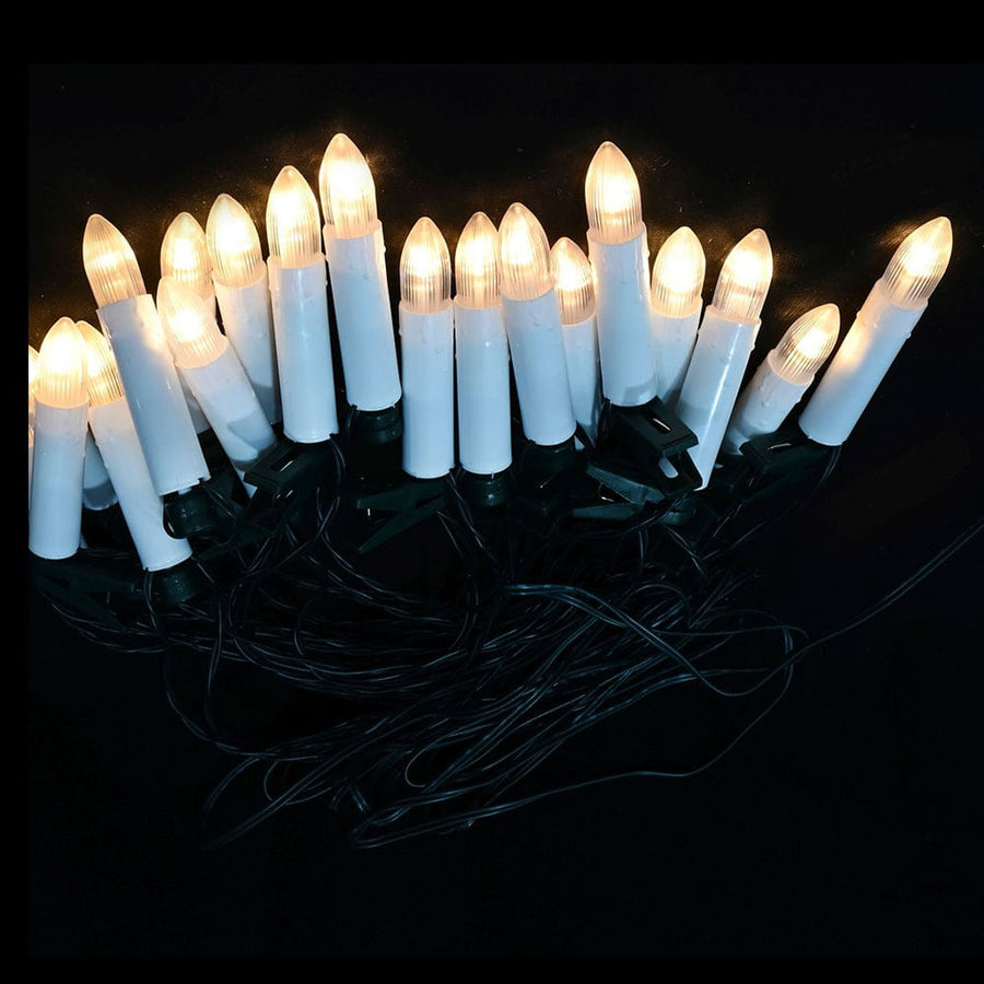 LED Warm Clip on Candle Lights (20pk)