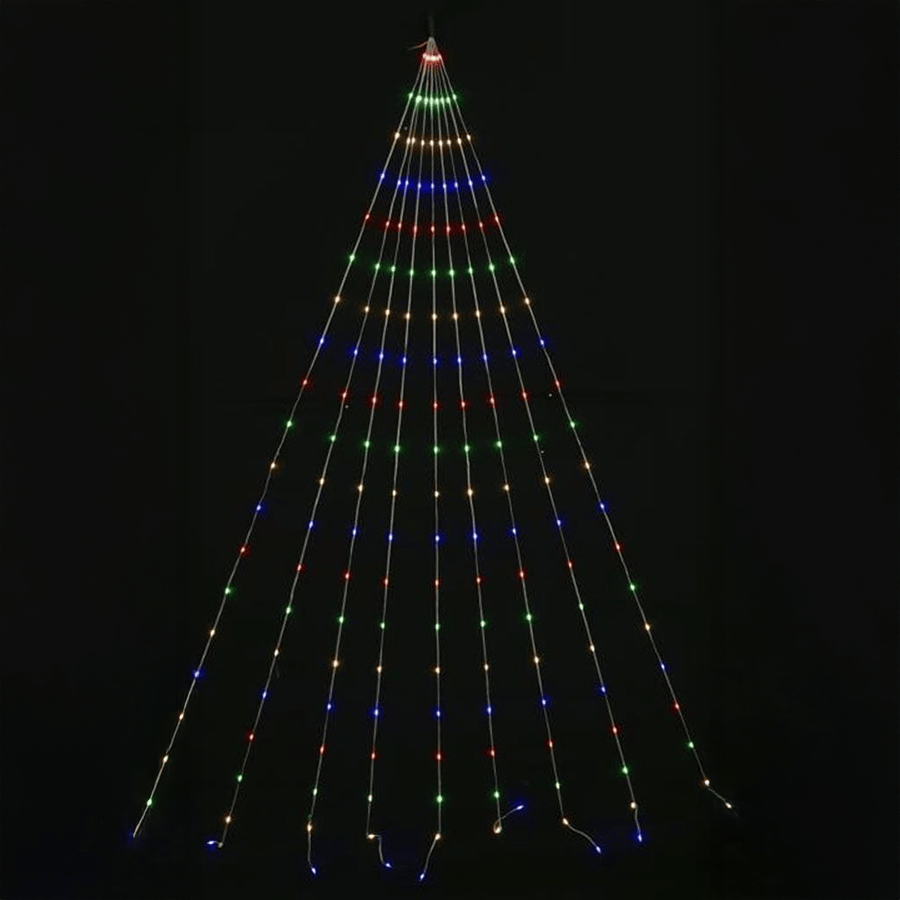 LED Solar Spray Strand Multi (2m)