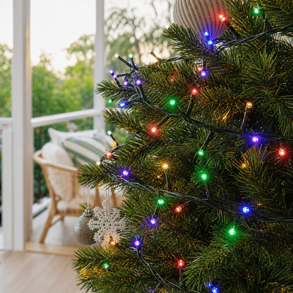 LED 200 Battery Operated Fairy Lights Multicolour