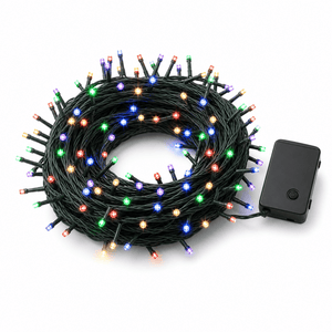 LED 200 Battery Operated Fairy Lights Multicolour