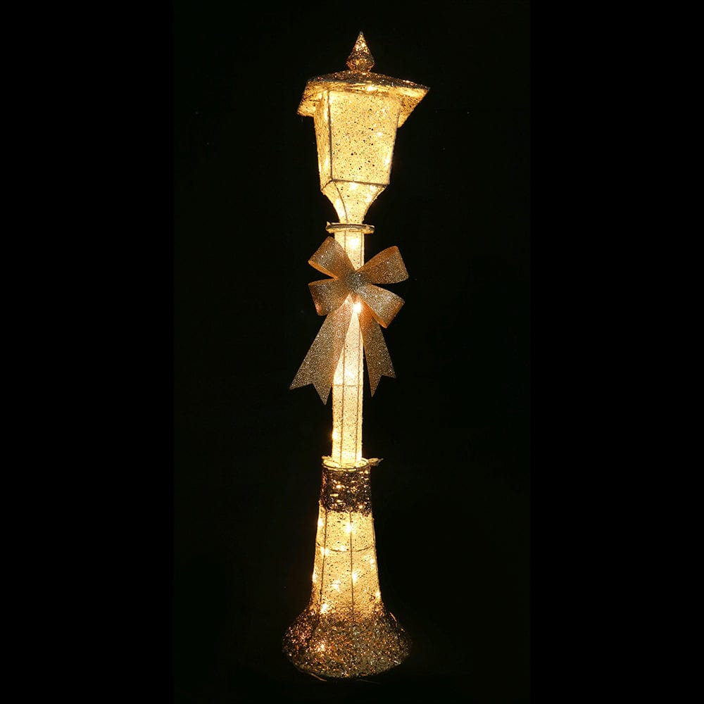LED Twinkling Gold Glitter Street Lamp (120cm)