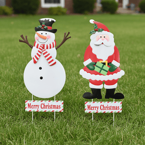 Metal Character Lawn Sign Asst