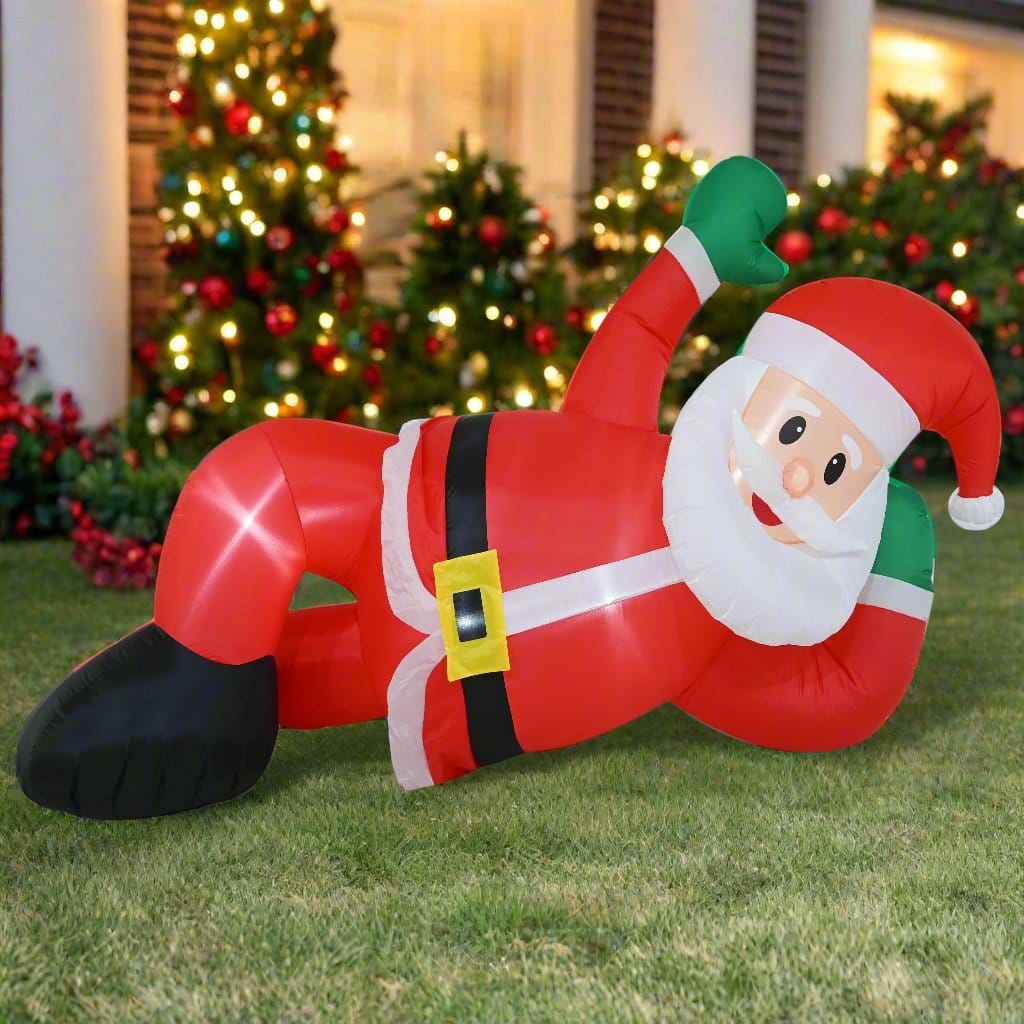 Inflatable Lounging Santa (2.4m)