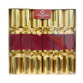 6pk Gold and Red Flocked Bon Bons (35cm)
