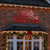 Fancy Merry Christmas Metal Sign 118cm