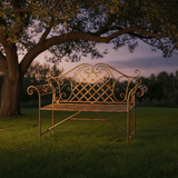 Wrought Iron Garden Bench