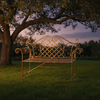 Wrought Iron Garden Bench