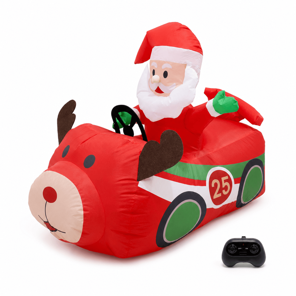 Inflatable Musical Santa Remote Control Race Car