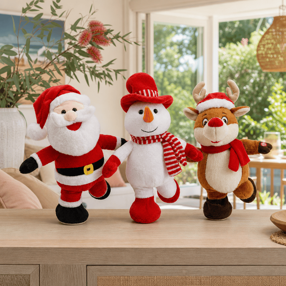 Musical Skating Christmas Plush