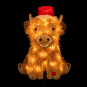 Musical Christmas Highland Cow