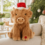 Musical Christmas Highland Cow