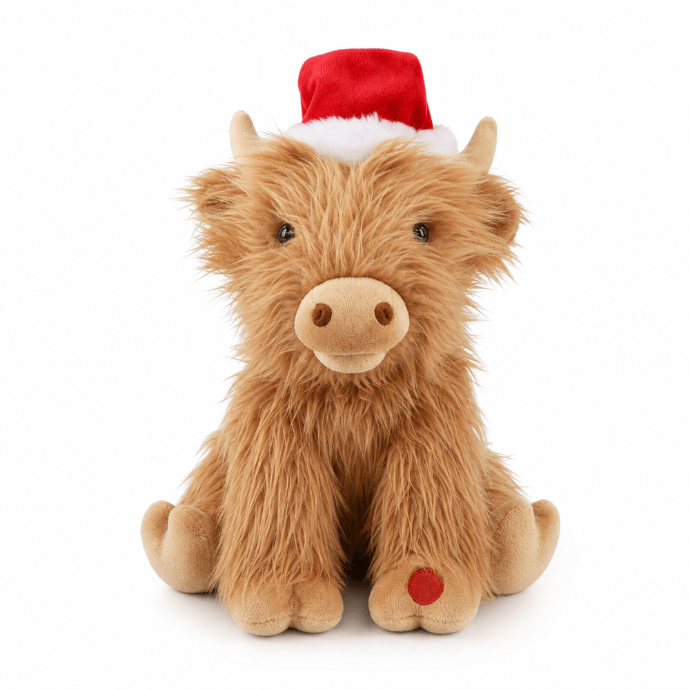Musical Christmas Highland Cow