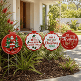 Metal Christmas Bauble Stake (67cm)