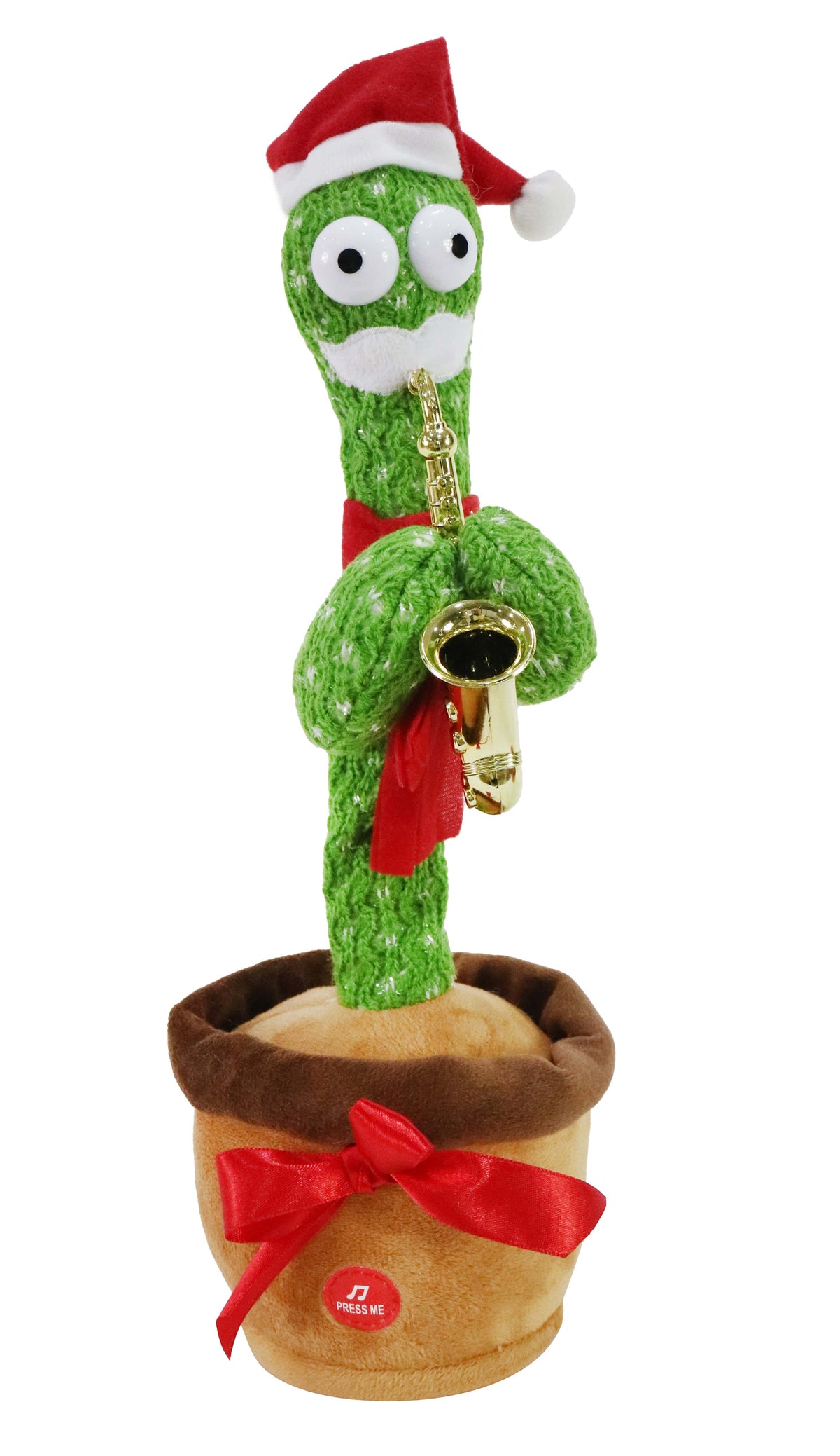 Sing N Twirl Christmas Cactus 3 Asst (34cm)