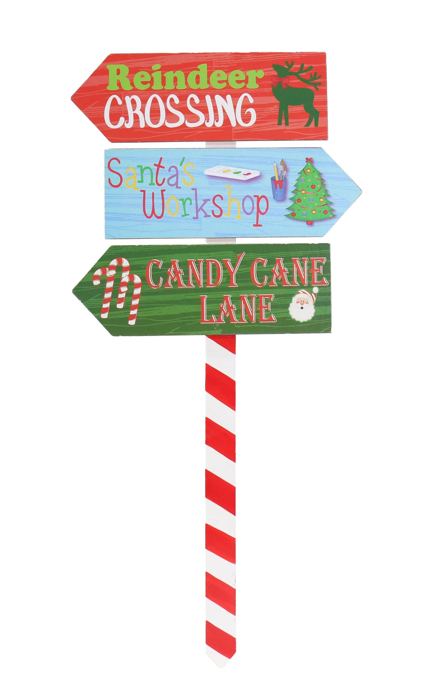 Christmas Locations Sign Post