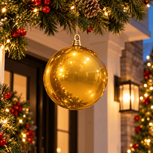 UV Stable Gold Bauble (20cm) - View 1