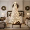 LED Fibre Optic White Tree (2.1m)