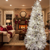 LED Fibre Optic Heavy Flocked Tree (2.1m)