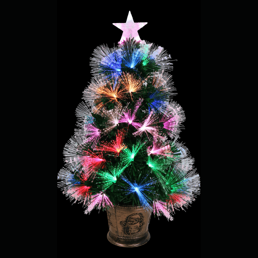 Fibre Optic Potted Tree Asst (60cm)