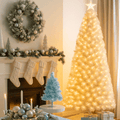 LED Cream Pampas Fibre Optic Tree 5ft (150cm)