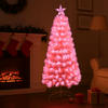 LED Pink Pampas Fibre Optic Tree 5ft (150cm)