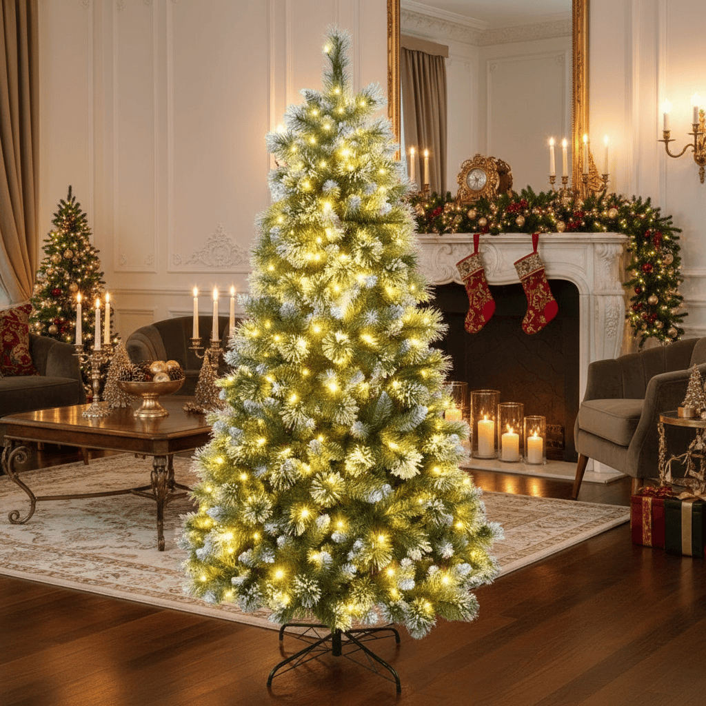 The Classic Dual Colour Everfrost Fir Tree 6ft (1.8m)