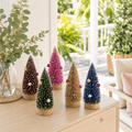 Snowy Bristle Tree with Decos (11cm)