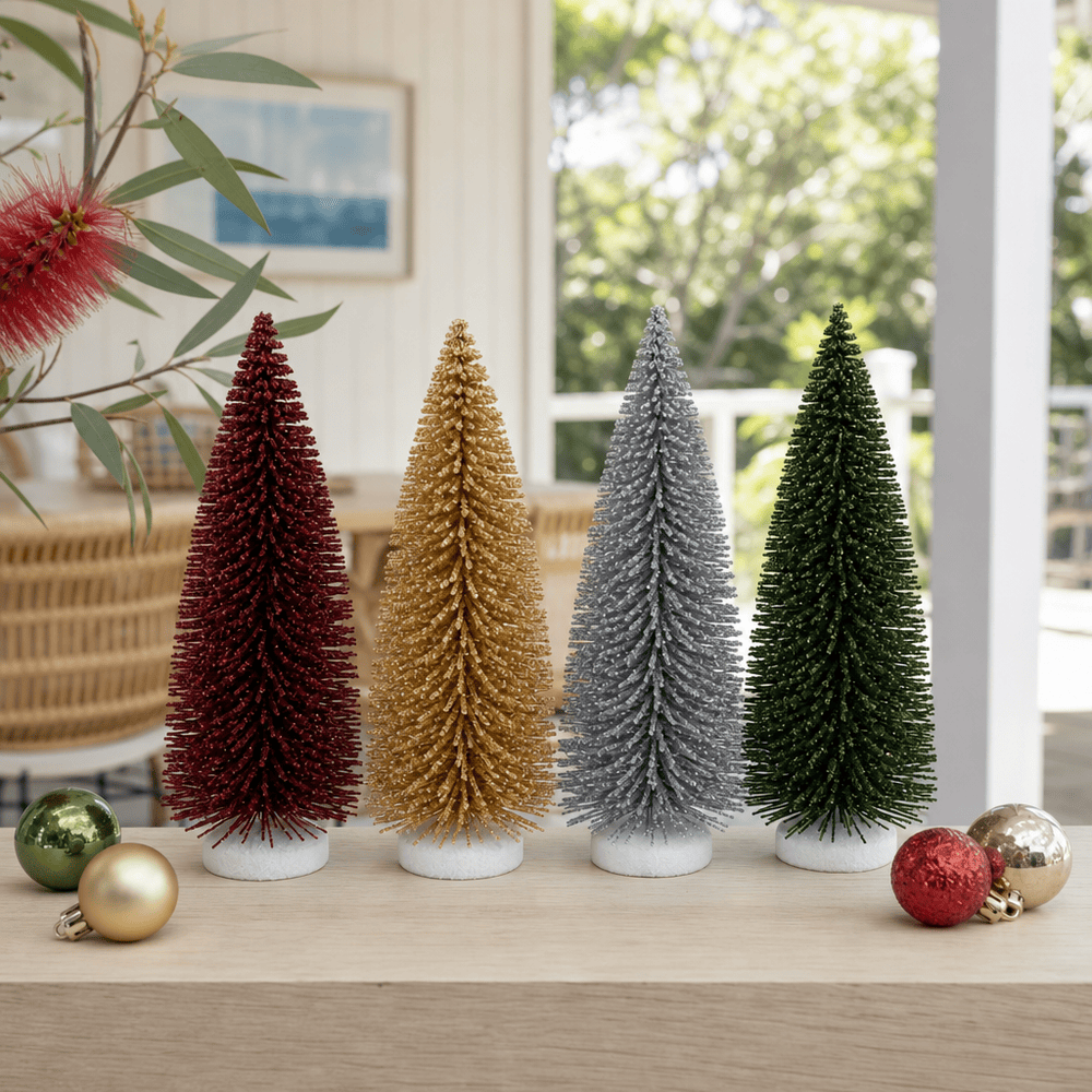 Glitter Bristle Tree (14.5cm)