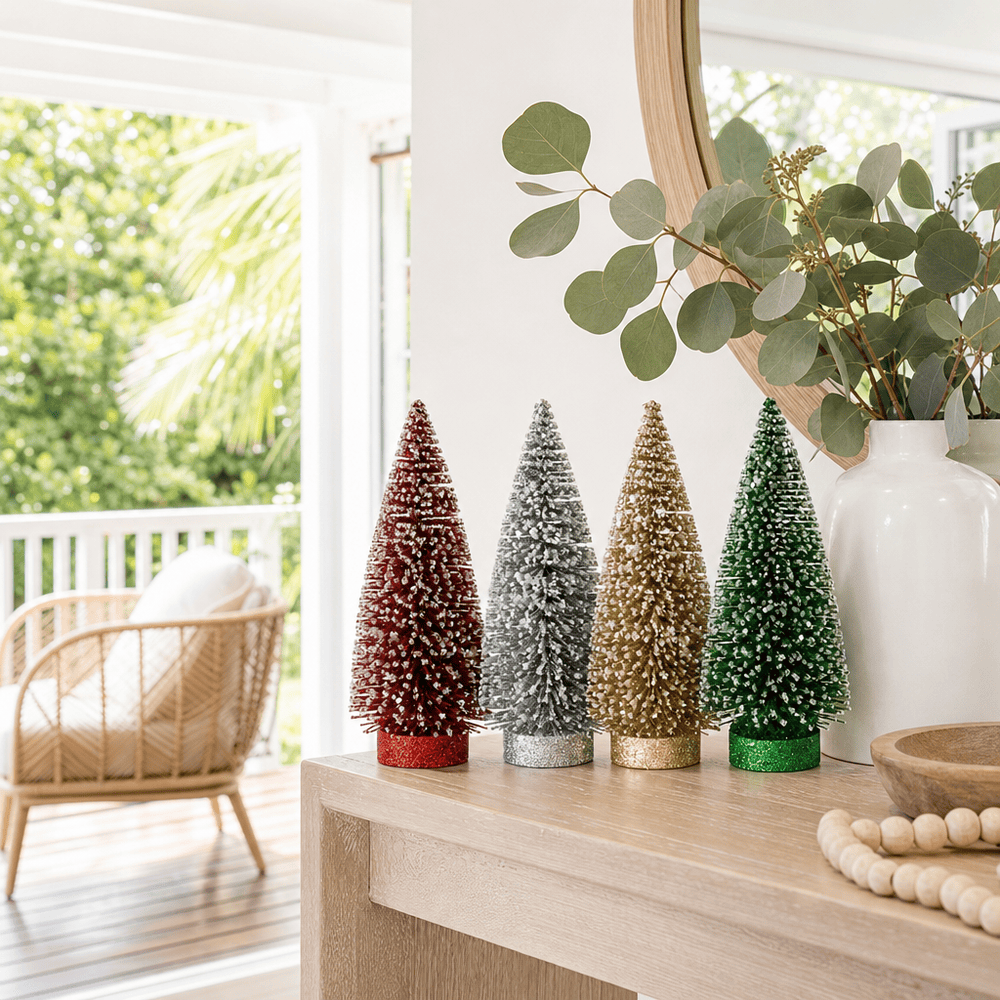 Glitter Bristle Tree (15cm)