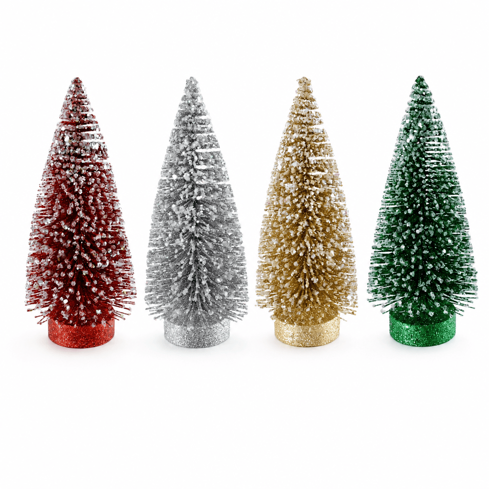 Glitter Bristle Tree (15cm)