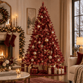 Pre Lit Bordeaux Christmas Tree (2.1m)