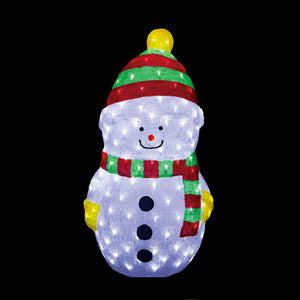3D Acrylic Snowman - View 1