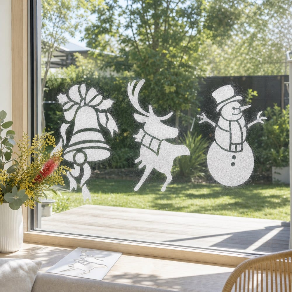 Christmas Design Stencil styled in an Australian Christmas setting